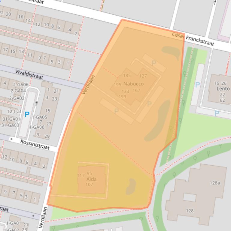 Kaart van postcodegebied 7604JW.