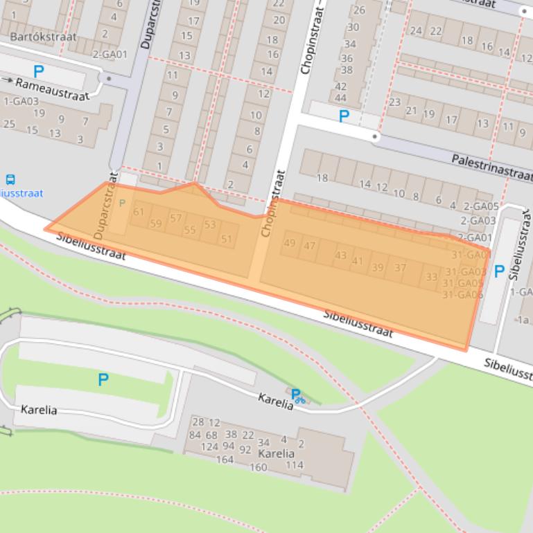 Kaart van postcodegebied 7604KC.