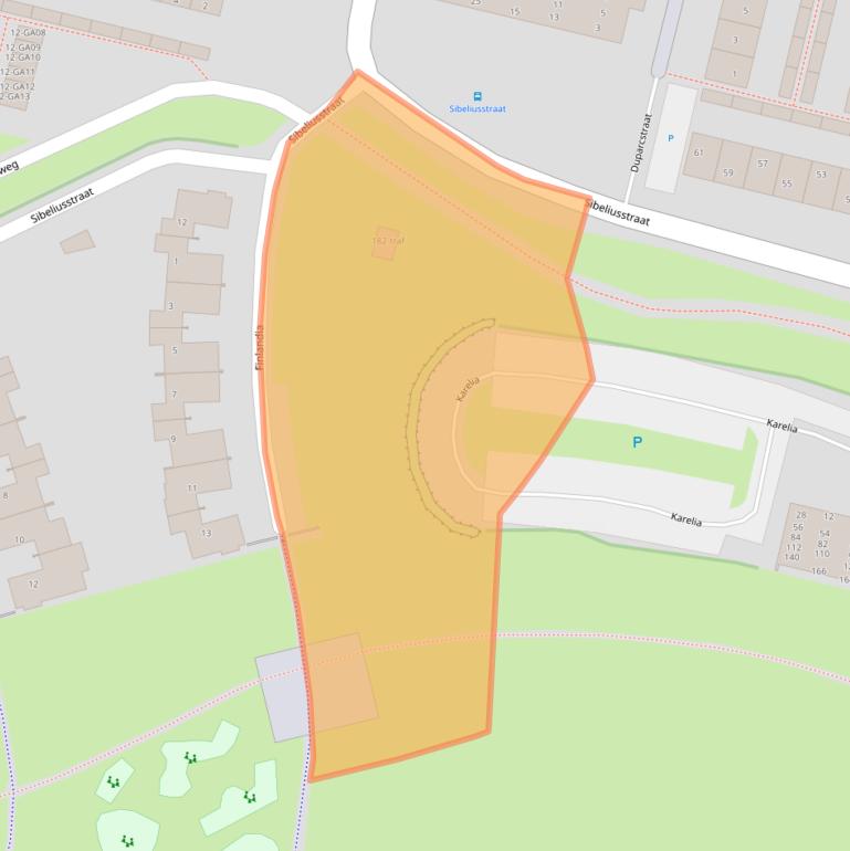 Kaart van postcodegebied 7604KJ.