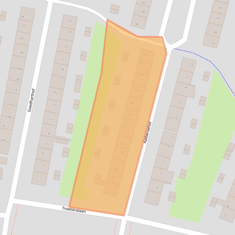 Kaart van postcodegebied 7604VE.