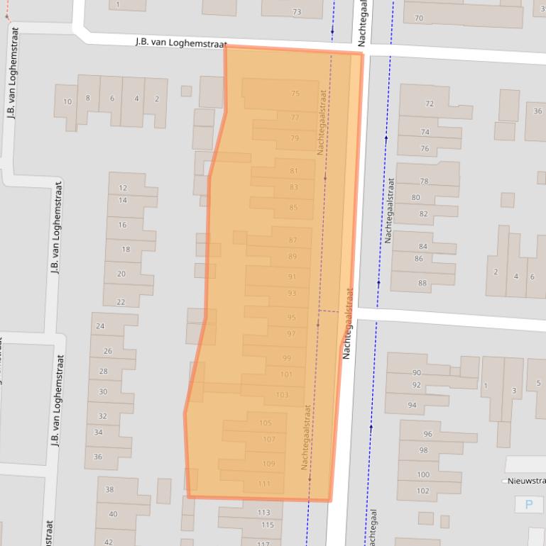 Kaart van postcodegebied 7605BL.