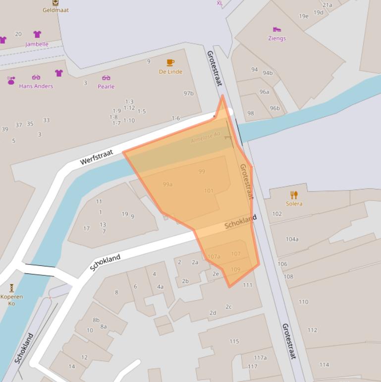 Kaart van postcodegebied 7607CG.