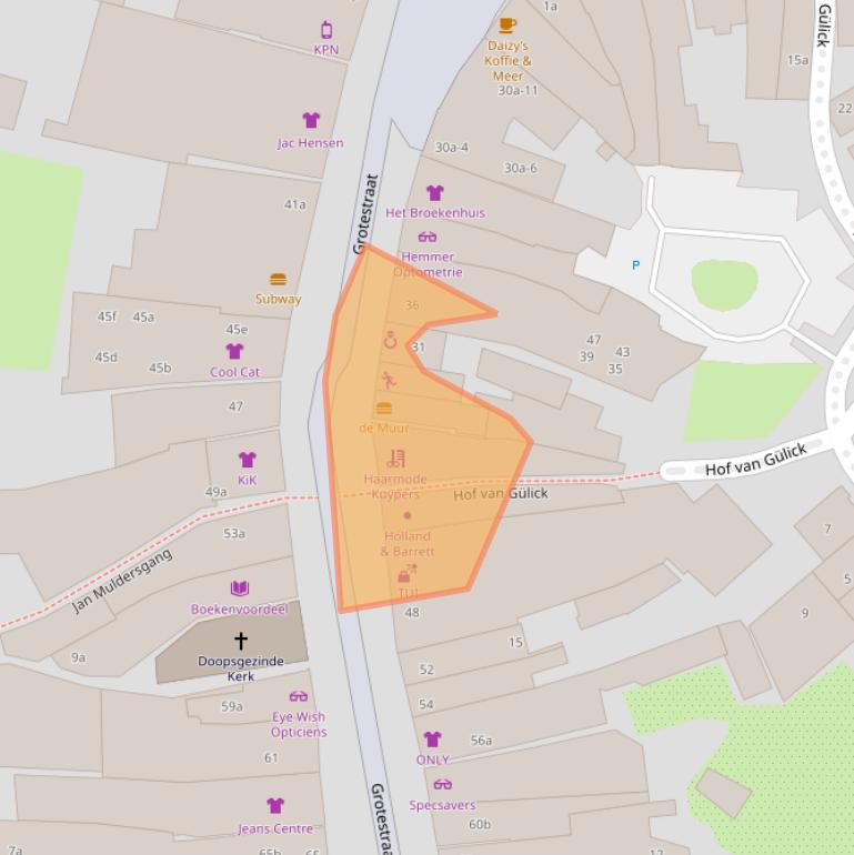 Kaart van postcodegebied 7607CP.