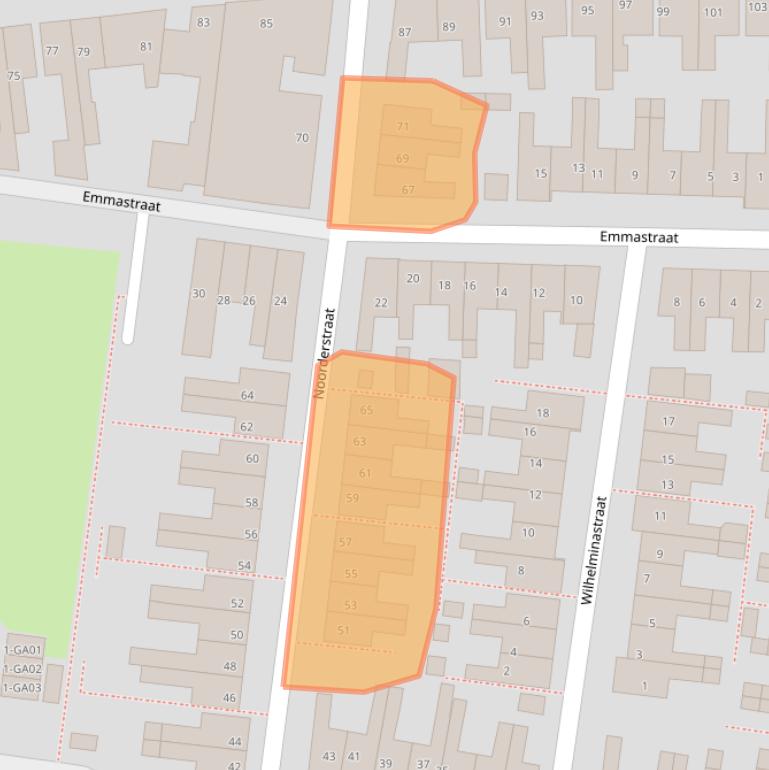 Kaart van postcodegebied 7607VT.