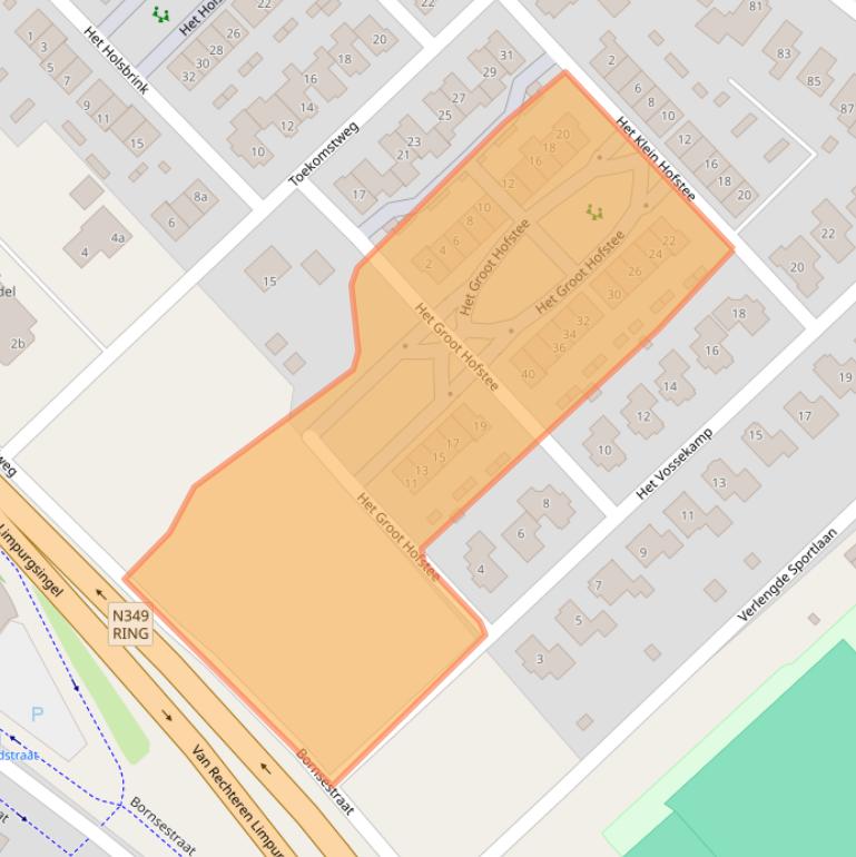 Kaart van postcodegebied 7607ZG.