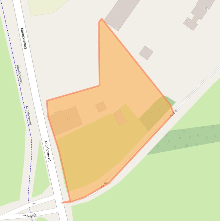 Kaart van postcodegebied 7608PB.