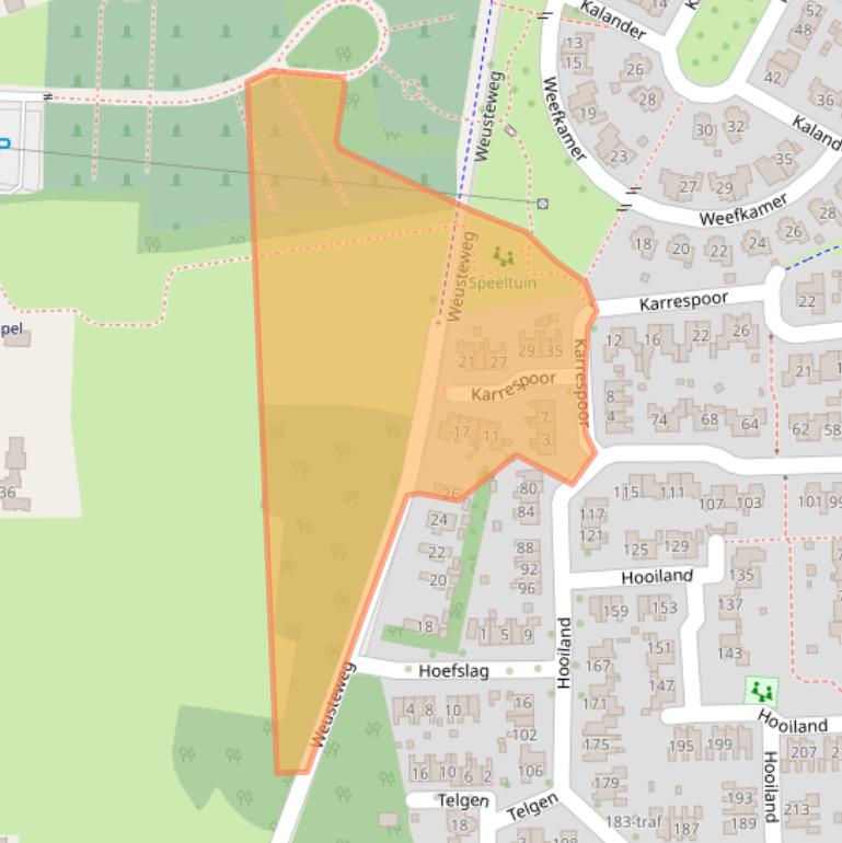 Kaart van postcodegebied 7641HS.