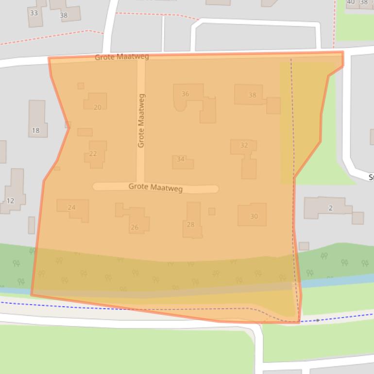 Kaart van postcodegebied 7642VG.