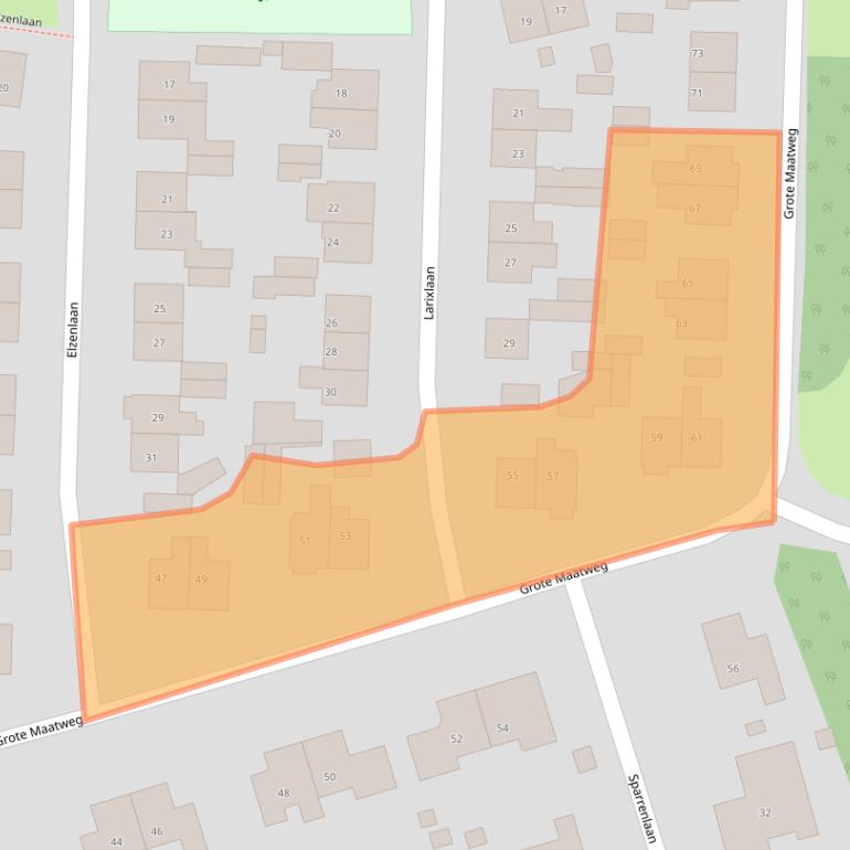 Kaart van postcodegebied 7642VK.