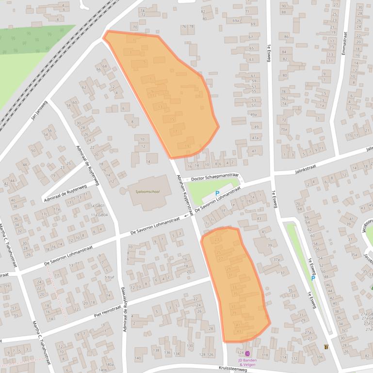 Kaart van postcodegebied 7642XS.