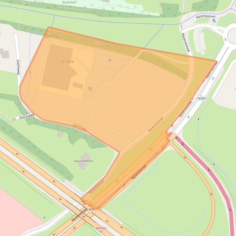 Kaart van postcodegebied 7642ZZ.