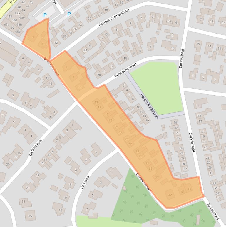 Kaart van postcodegebied 7678AP.