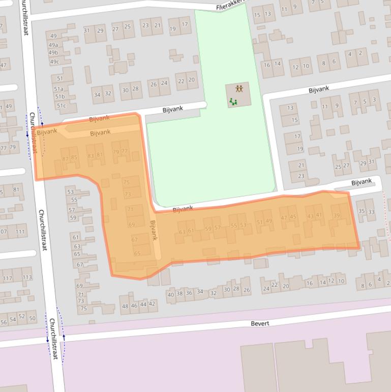 Kaart van postcodegebied 7681ZB.