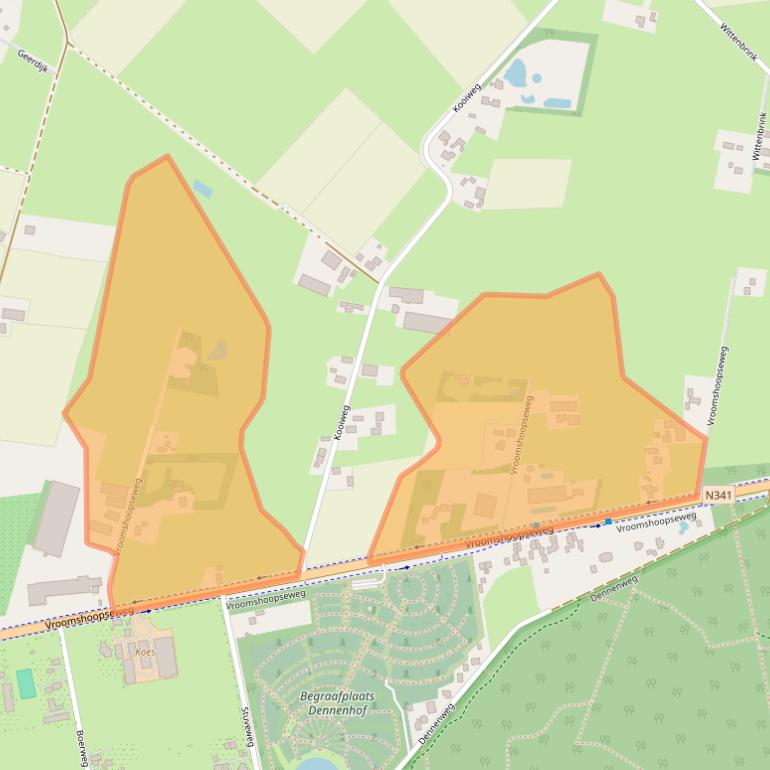 Kaart van postcodegebied 7683RJ.