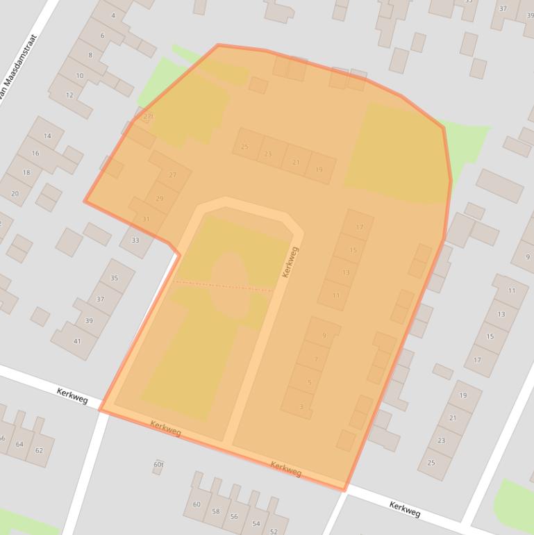 Kaart van postcodegebied 7691AJ.
