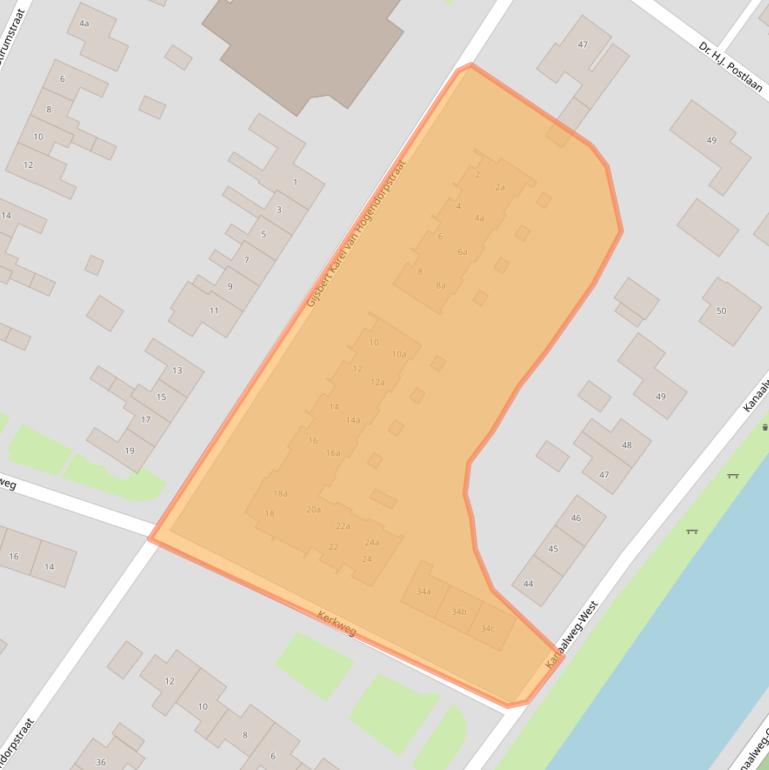 Kaart van postcodegebied 7691AV.