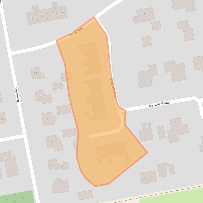 Kaart van postcodegebied 7707DP.