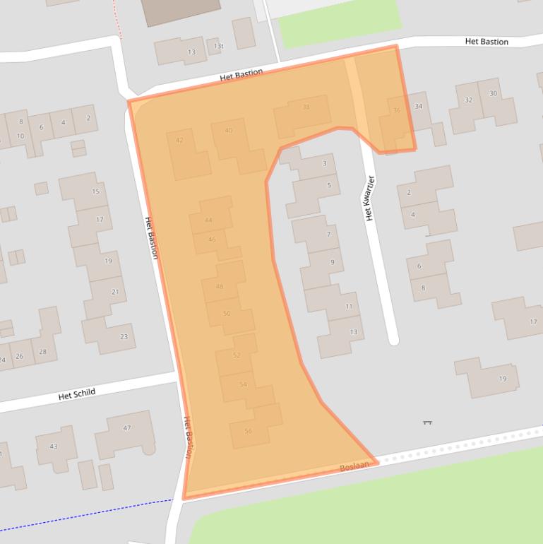 Kaart van postcodegebied 7707EE.