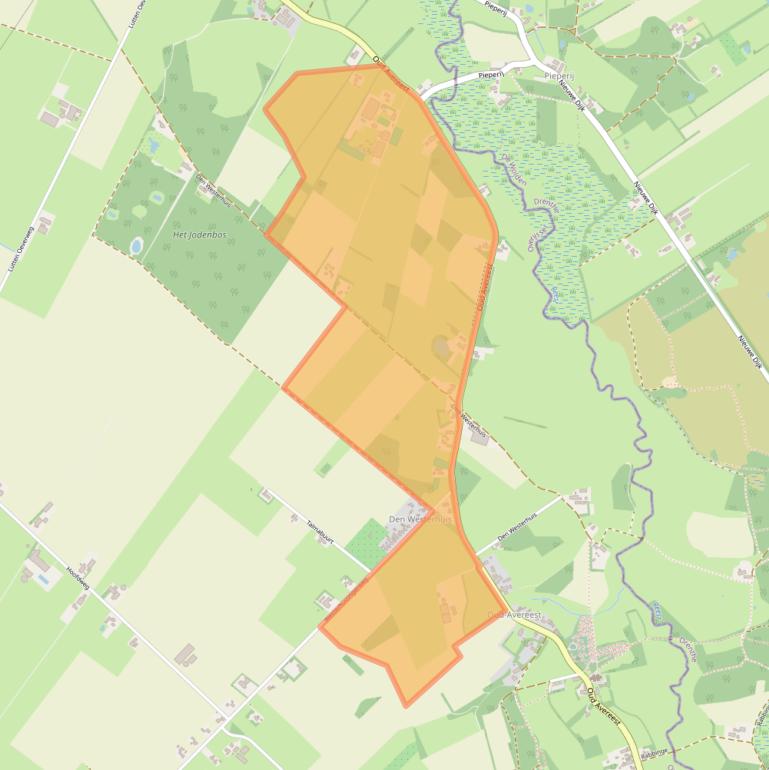 Kaart van postcodegebied 7707PP.