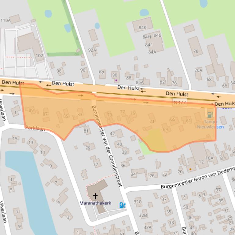 Kaart van postcodegebied 7711GL.