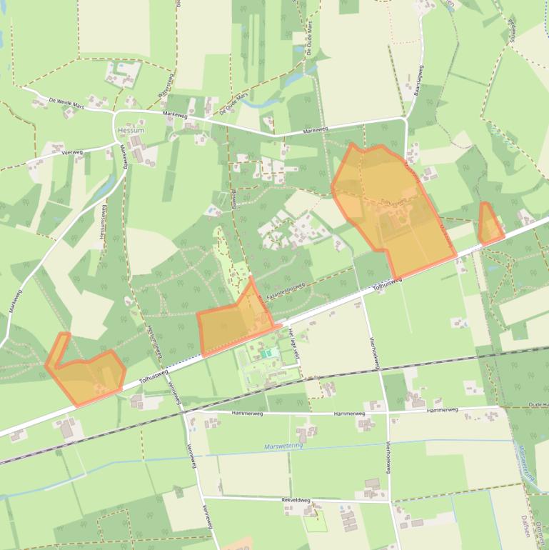 Kaart van postcodegebied 7722HS.