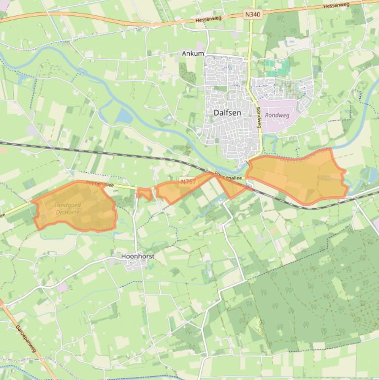 Kaart van postcodegebied 7722KW.