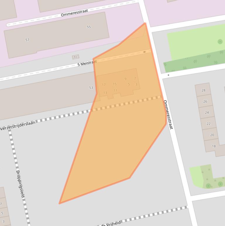 Kaart van postcodegebied 7731WW.