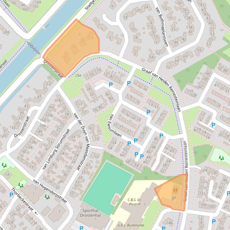 Kaart van postcodegebied 7742WG.