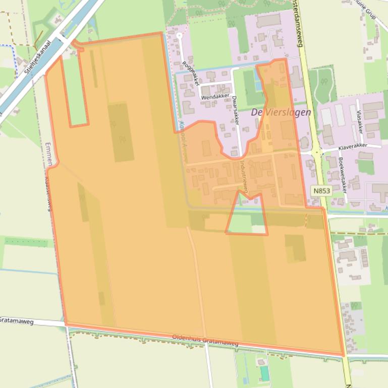 Kaart van postcodegebied 7761PV.