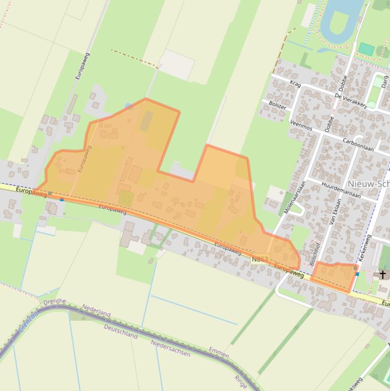 Kaart van postcodegebied 7766AD.