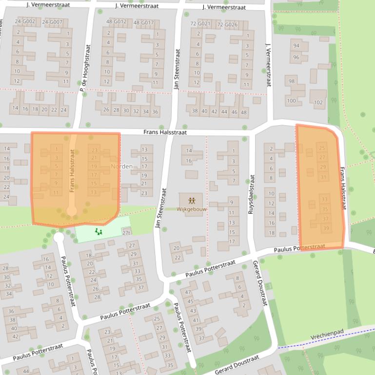 Kaart van postcodegebied 7771WS.