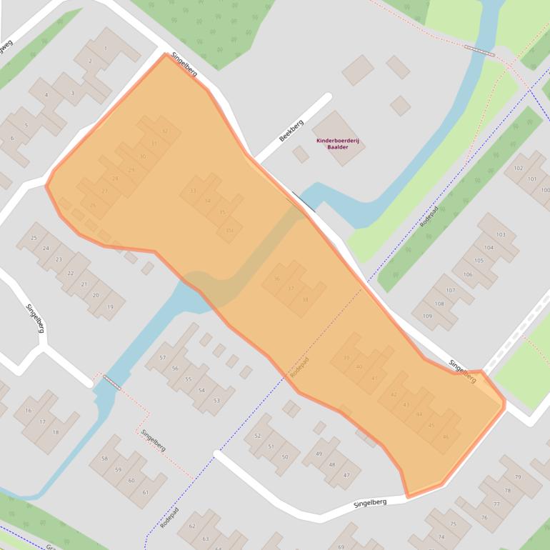 Kaart van postcodegebied 7772DB.