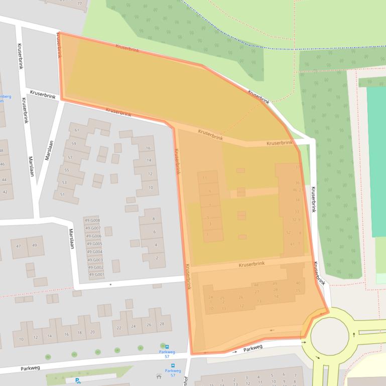Kaart van postcodegebied 7772WK.