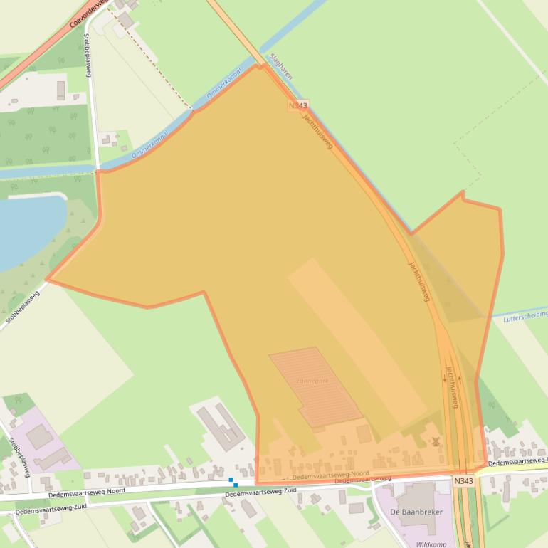 Kaart van postcodegebied 7775AK.