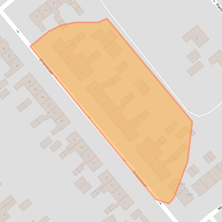 Kaart van postcodegebied 7782RE.