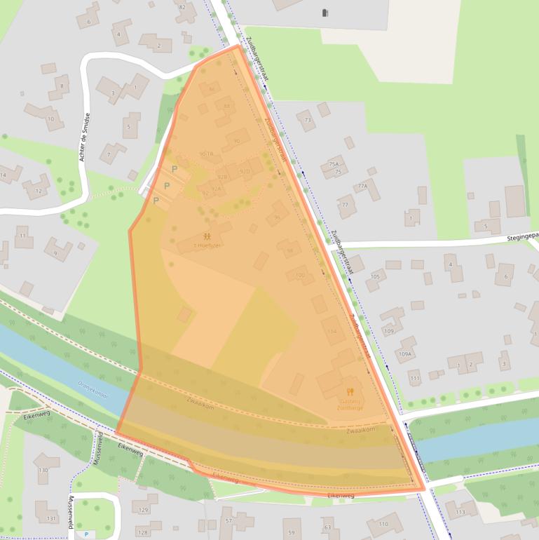 Kaart van postcodegebied 7812AK.