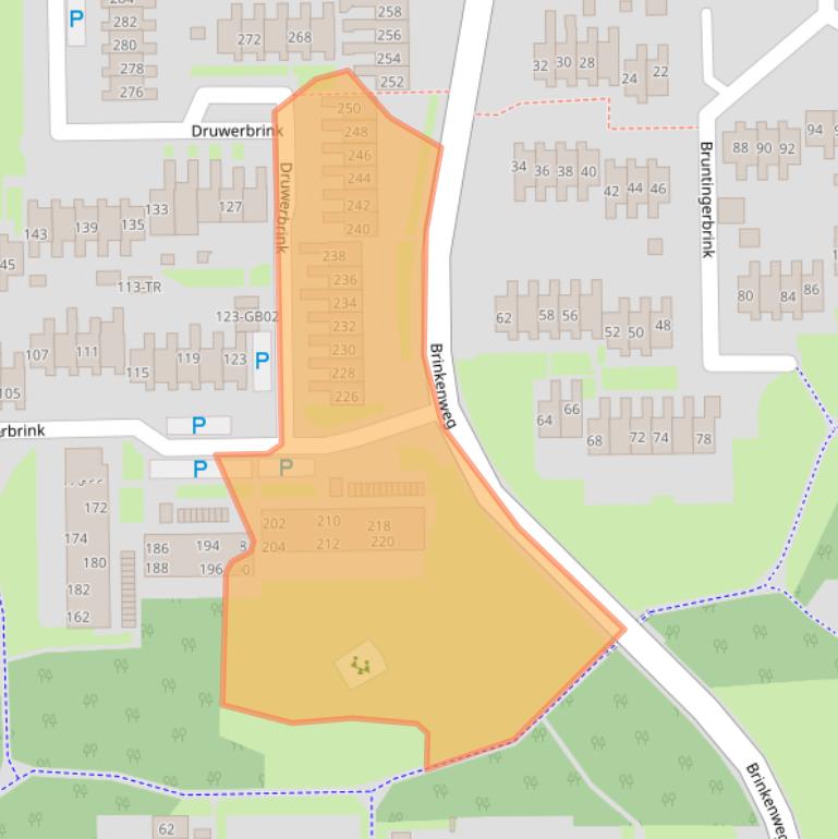 Kaart van postcodegebied 7812TM.