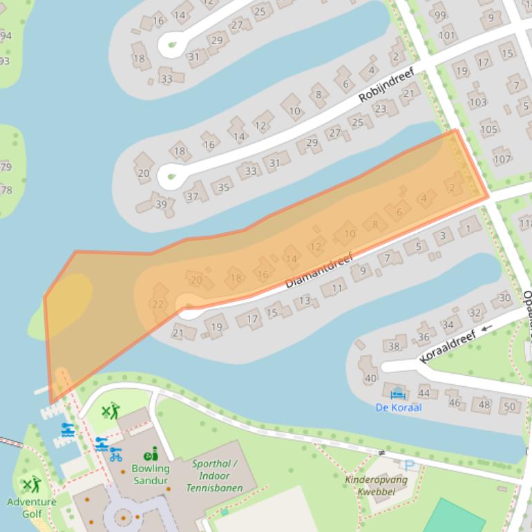 Kaart van postcodegebied 7828AW.