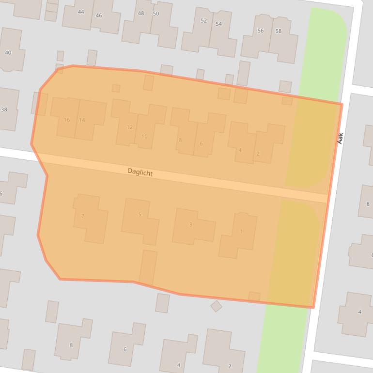 Kaart van postcodegebied 7833DH.