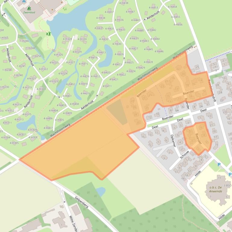 Kaart van postcodegebied 7854SB.