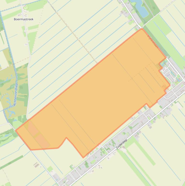 Kaart van postcodegebied 7876TS.