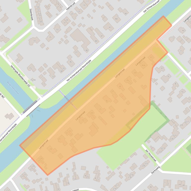 Kaart van postcodegebied 7891GB.