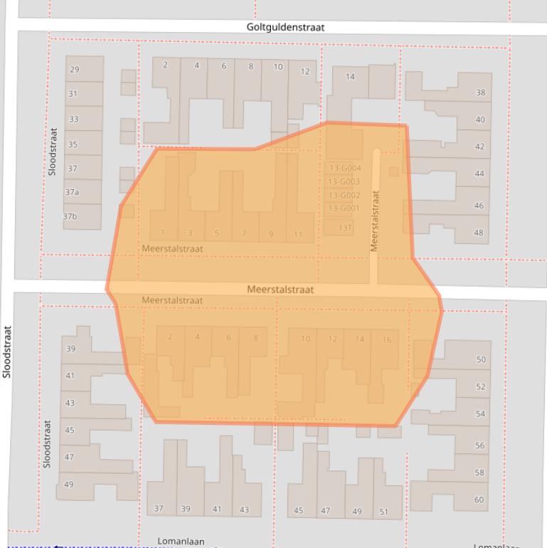 Kaart van postcodegebied 7906CW.