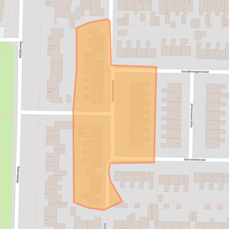 Kaart van postcodegebied 7906PA.