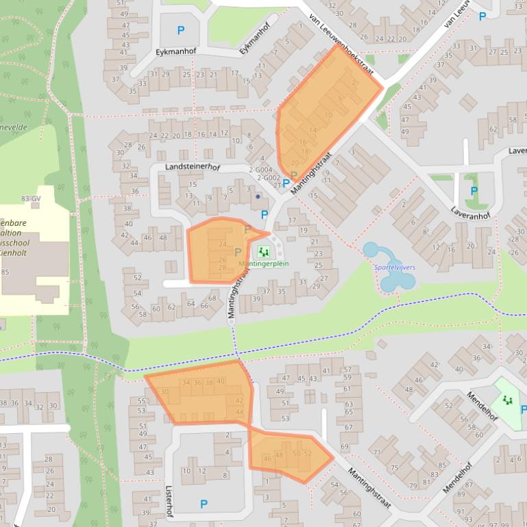 Kaart van postcodegebied 7908AX.