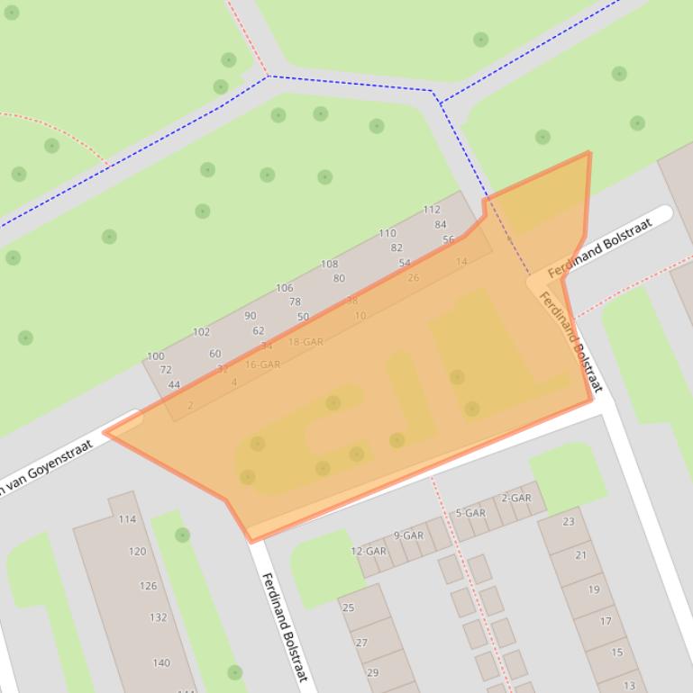 Kaart van postcodegebied 7944VX.