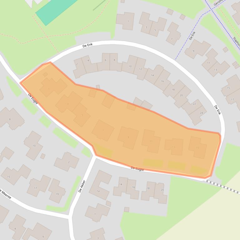 Kaart van postcodegebied 7951WB.