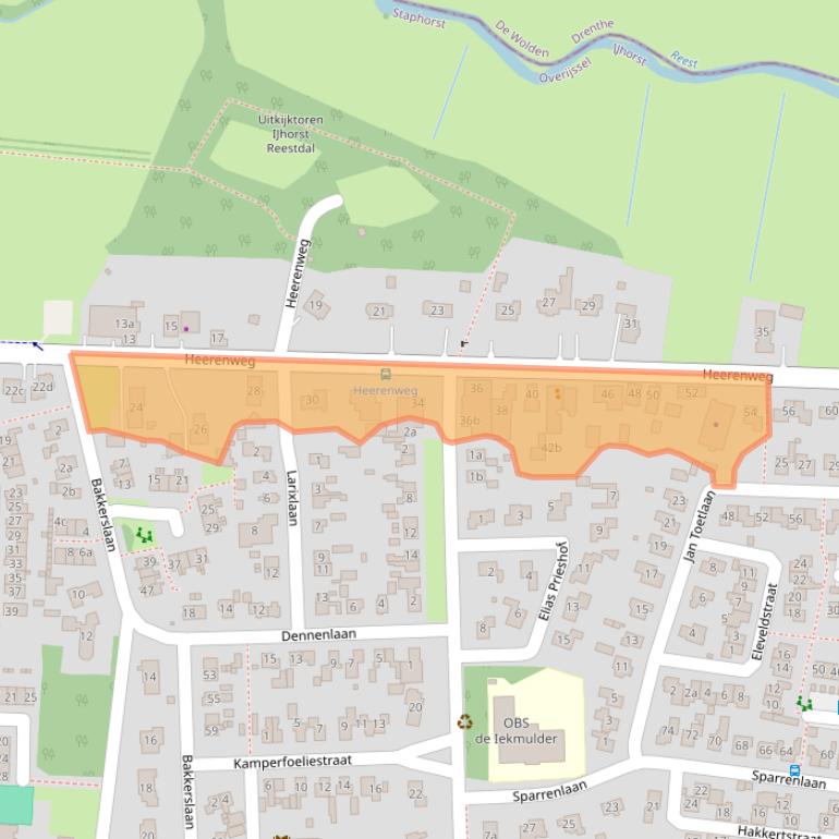 Kaart van postcodegebied 7955PE.