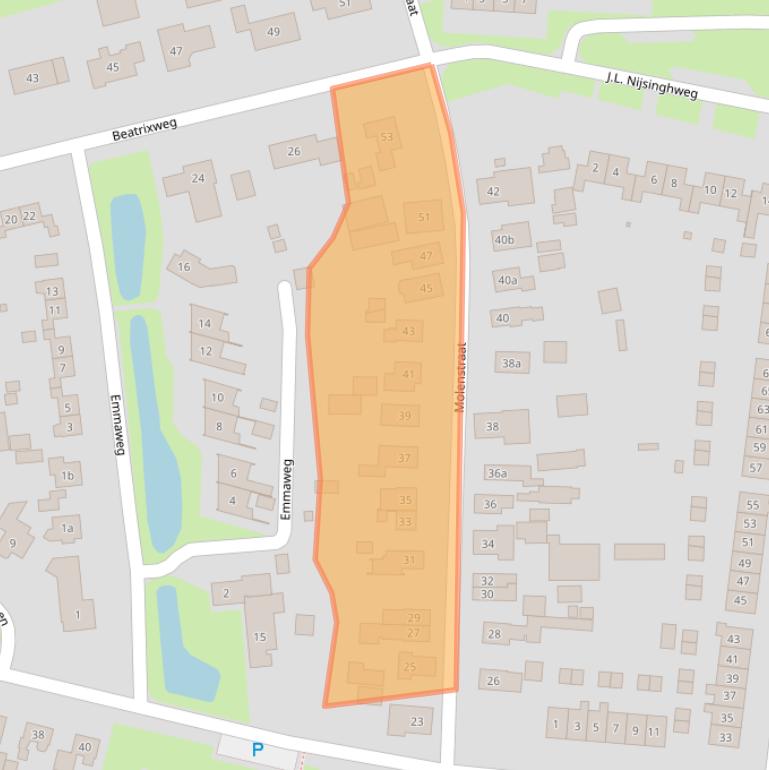 Kaart van postcodegebied 7957CH.