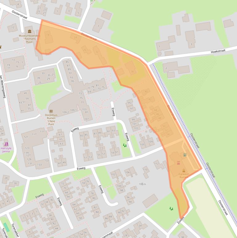 Kaart van postcodegebied 7963AD.